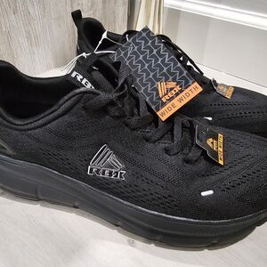 RBX Men's Black Athletic Wide-Width Running Shoes Size 10.5